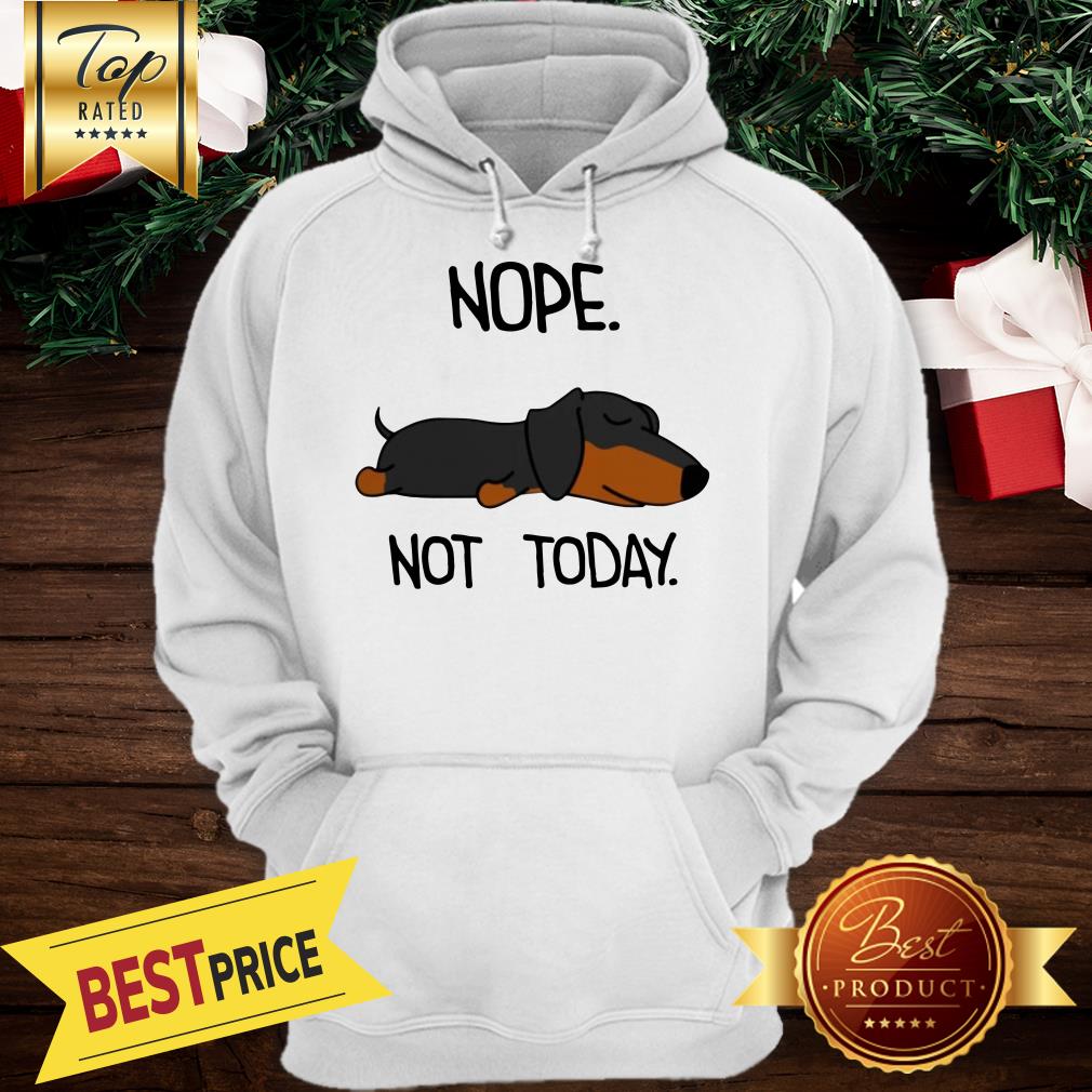 The Dog Is Sleeping Nope Not Today Shirt