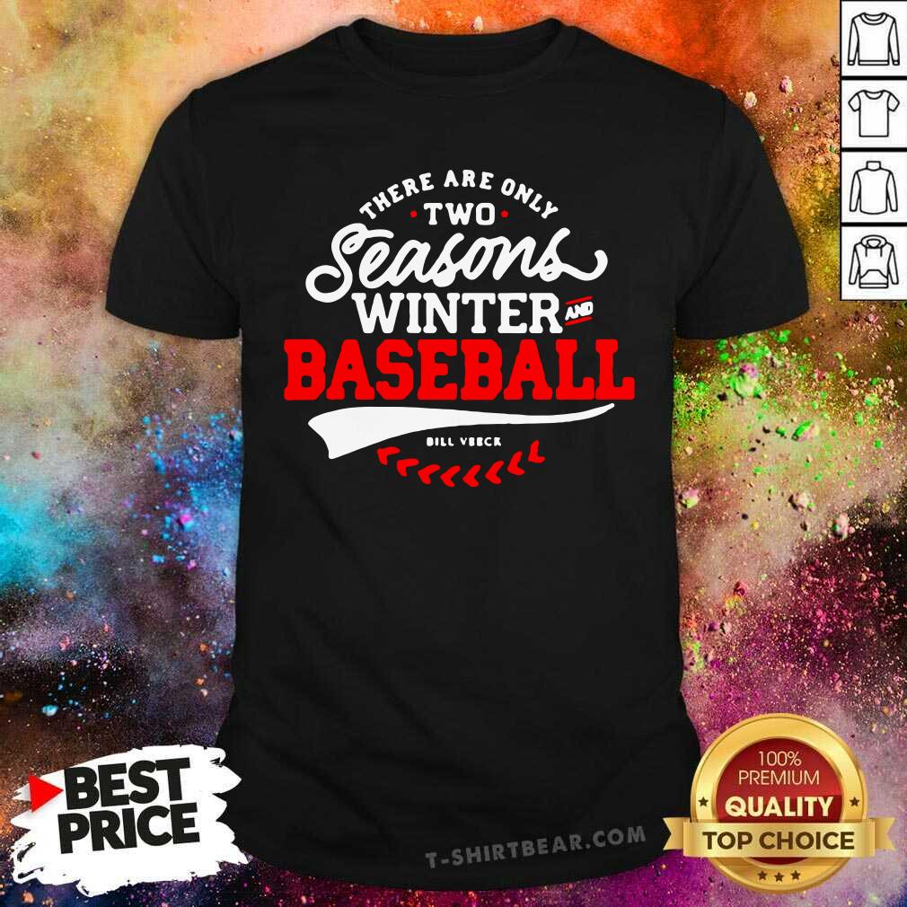 There Are Only 2 Seasons Winter And Baseball Shirt