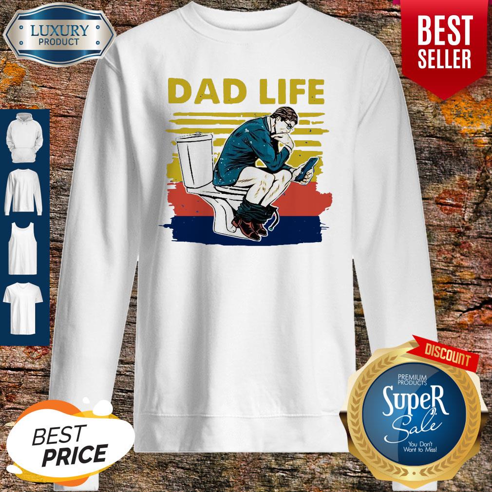Top Businessman Thinker On Toilet Dad Life Vintage T-Shirt