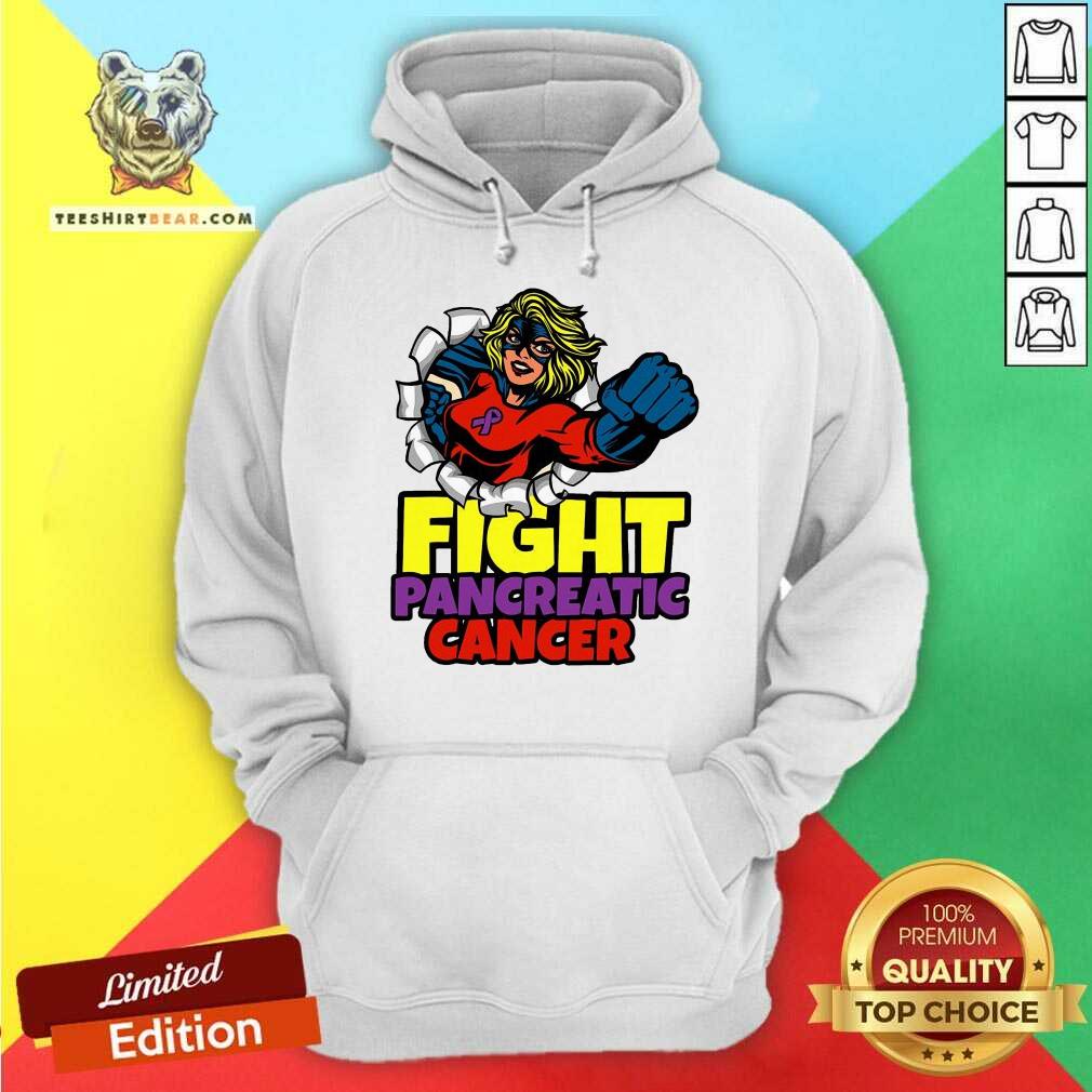Top Fight Pancreatic Cancer Purple Ribbon Women Girls Shirt