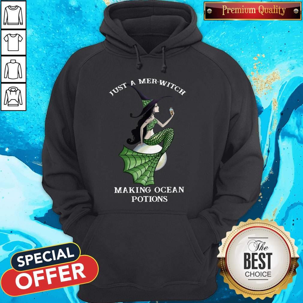 Top Just A Mer Witch Making Ocean Potions Shirt