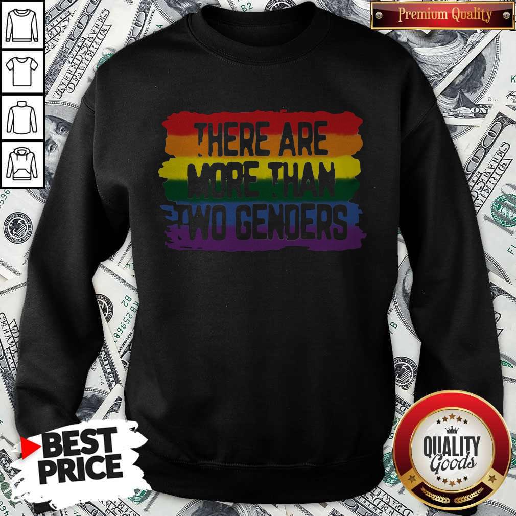 Top Lgbt There Are More Than Two Genders Shirt