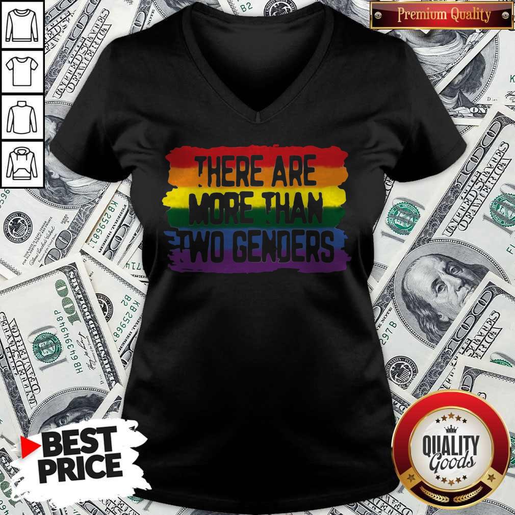 Top Lgbt There Are More Than Two Genders Shirt