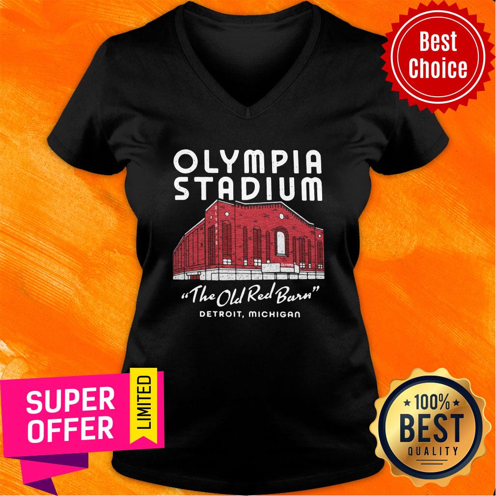 Top Olympia Stadium The Old Red Barn Detroit Michigan Shirt
