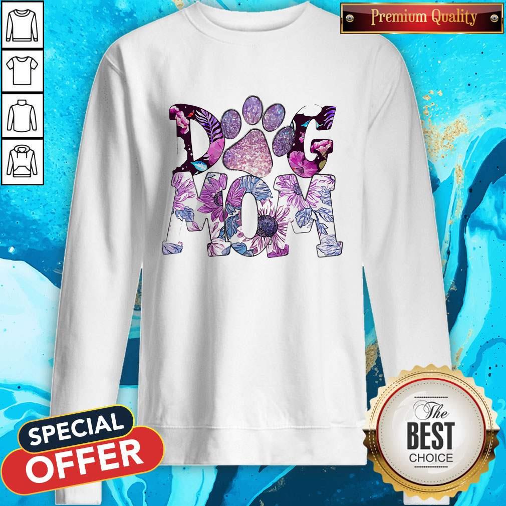 Top Paw Dog Mom Flowers Shirt