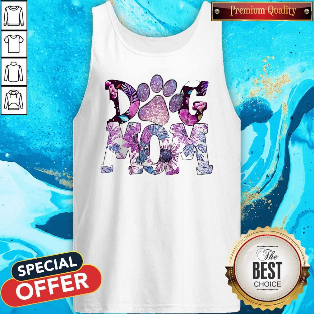 Top Paw Dog Mom Flowers Shirt