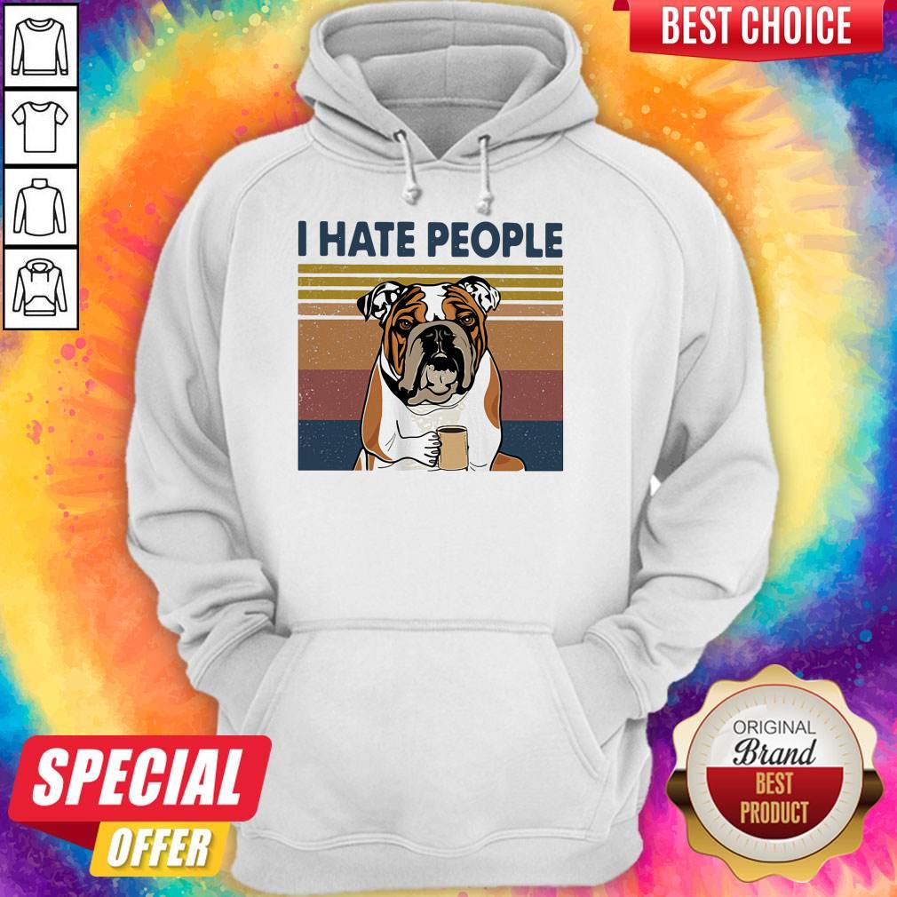 Top Pug I Hate People Vintage Retro Shirt