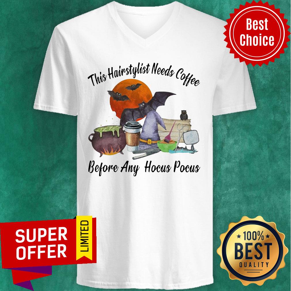 Top This Hairstylist Needs Coffee Before Any Hocus Pocus Shirt