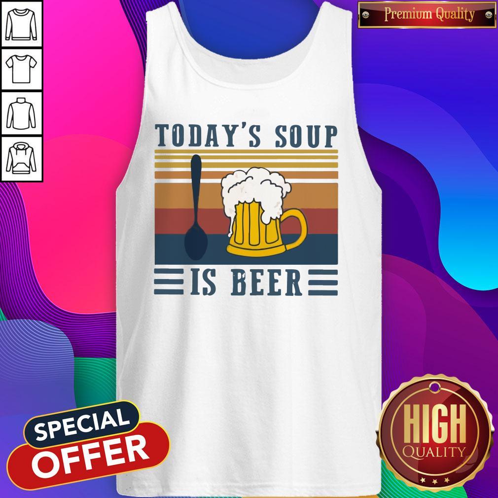 Top Today’s Soup Is Beer Vintage Retro Shirt