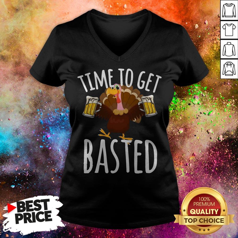 Turkey Time To Get Basted Beer Shirt