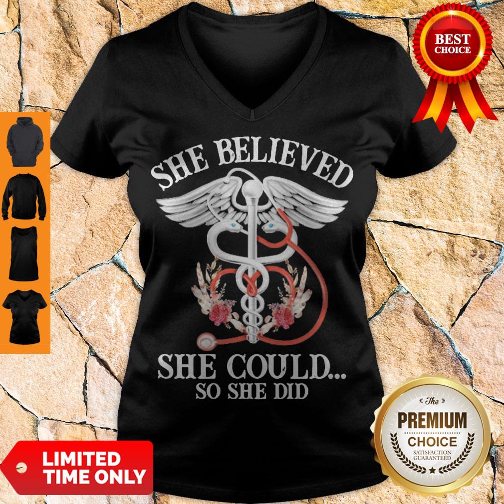 Official She Believed She Could So She Did Shirt