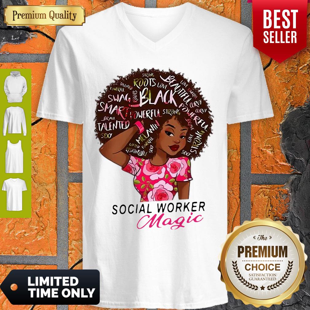 Sexy Black Girl Social Worker Magic Shirt