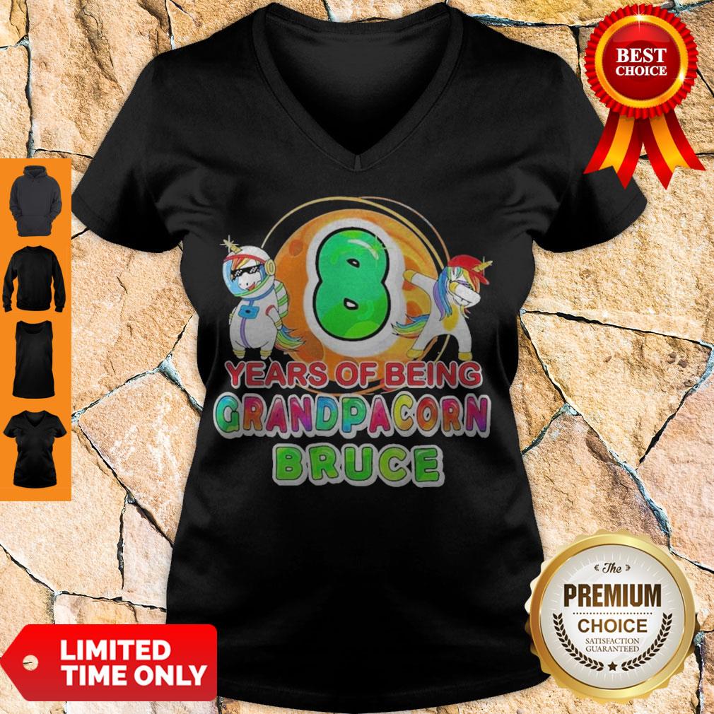 Good Unicorn 8 Years Of Being Grandpacorn Bruce Shirt