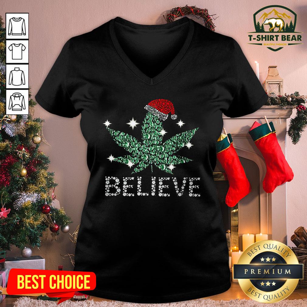 Original Santa Weed Believe Christmas Shirt