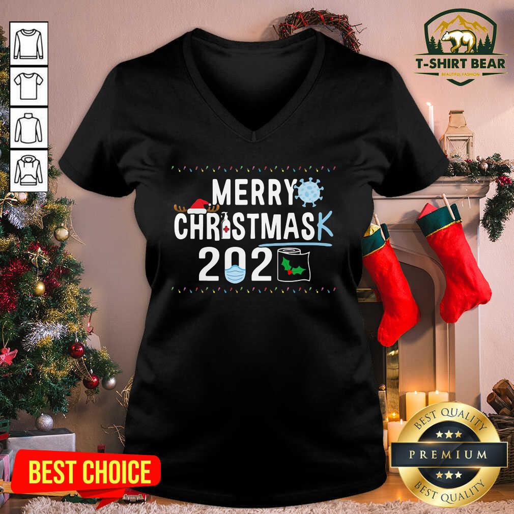 Grateful Merry Christmas 2929 Toilet Paper Mask Coronavirus Shirt
