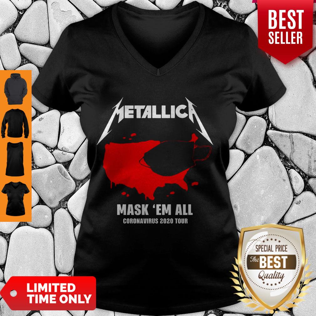 Awesome Metallica Mask’em All Coronavirus 2020 Tour Shirt