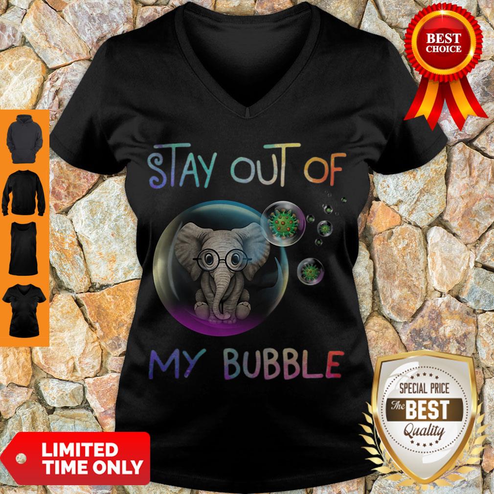 Cute Elephant Stay Out Of My Bubble Coronavirus Shirt