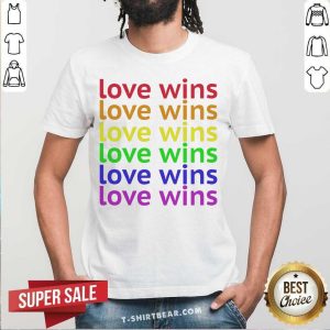 Colorful Love Wins LGBT Shirt