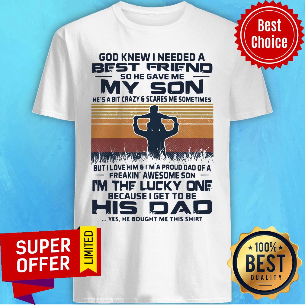 Vintage Daughter Dad I Am A Dad Of A Badass Daughter Shirt