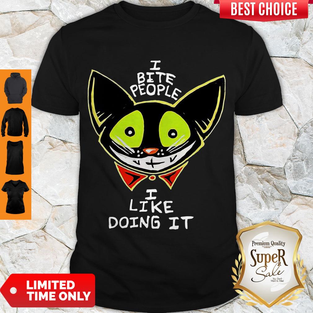 Official I Bite People I Like Doing It Shirt