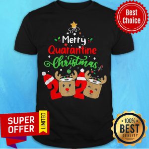 Merry Quarantine Christmas 2020 Reindeer Toilet Paper Shirt
