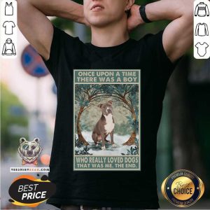 Top Staffordshire Terrier Once Upon A Time Boy Vertical Poster Shirt