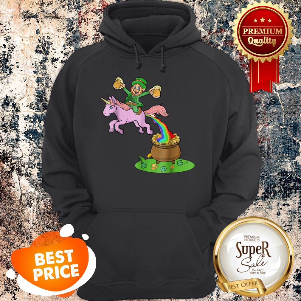 Nice Leprechaun Riding A Unicorn – Funny St Patricks Day Shirt