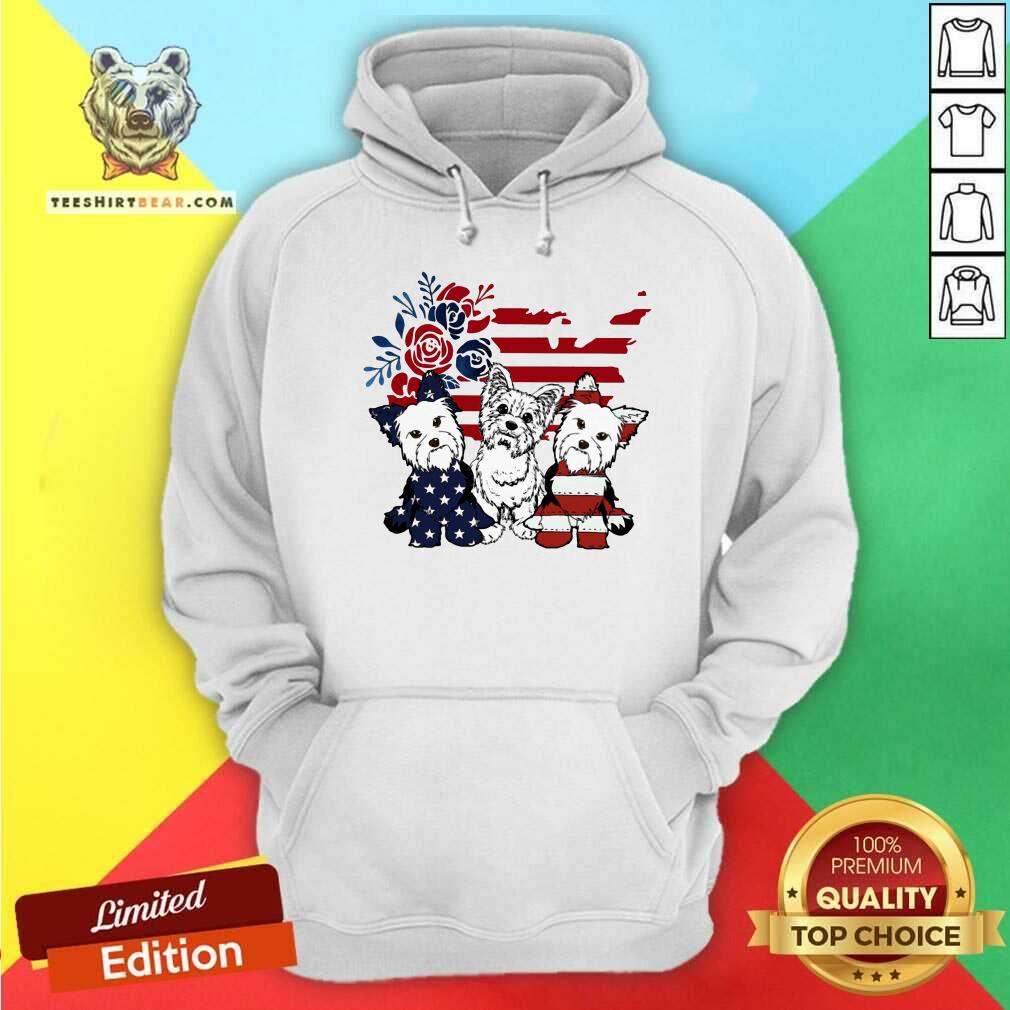 Yorkie Love USA Independence Day Shirt