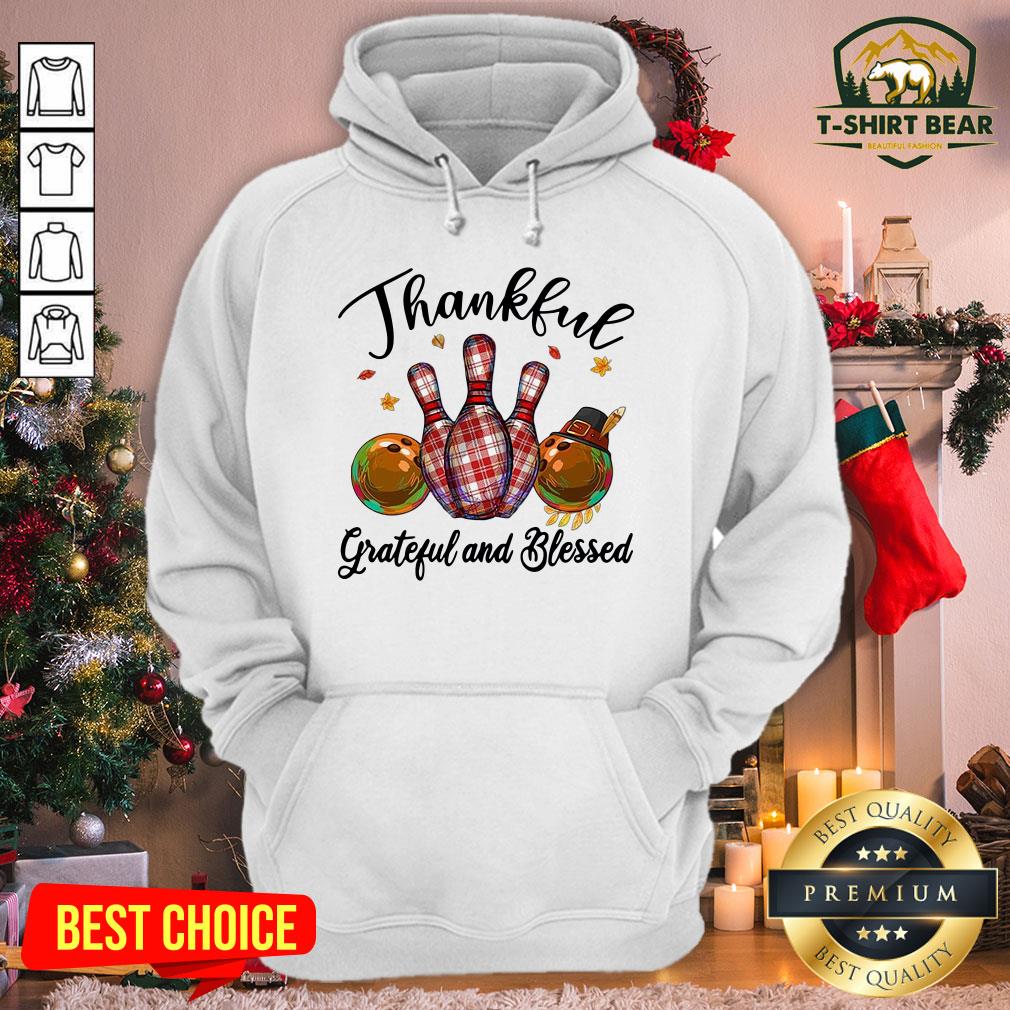Funny Bowling Thankful Grateful And Blessed Shirt