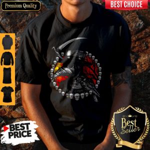 Funny Raven Skull Death Vintage Shirt