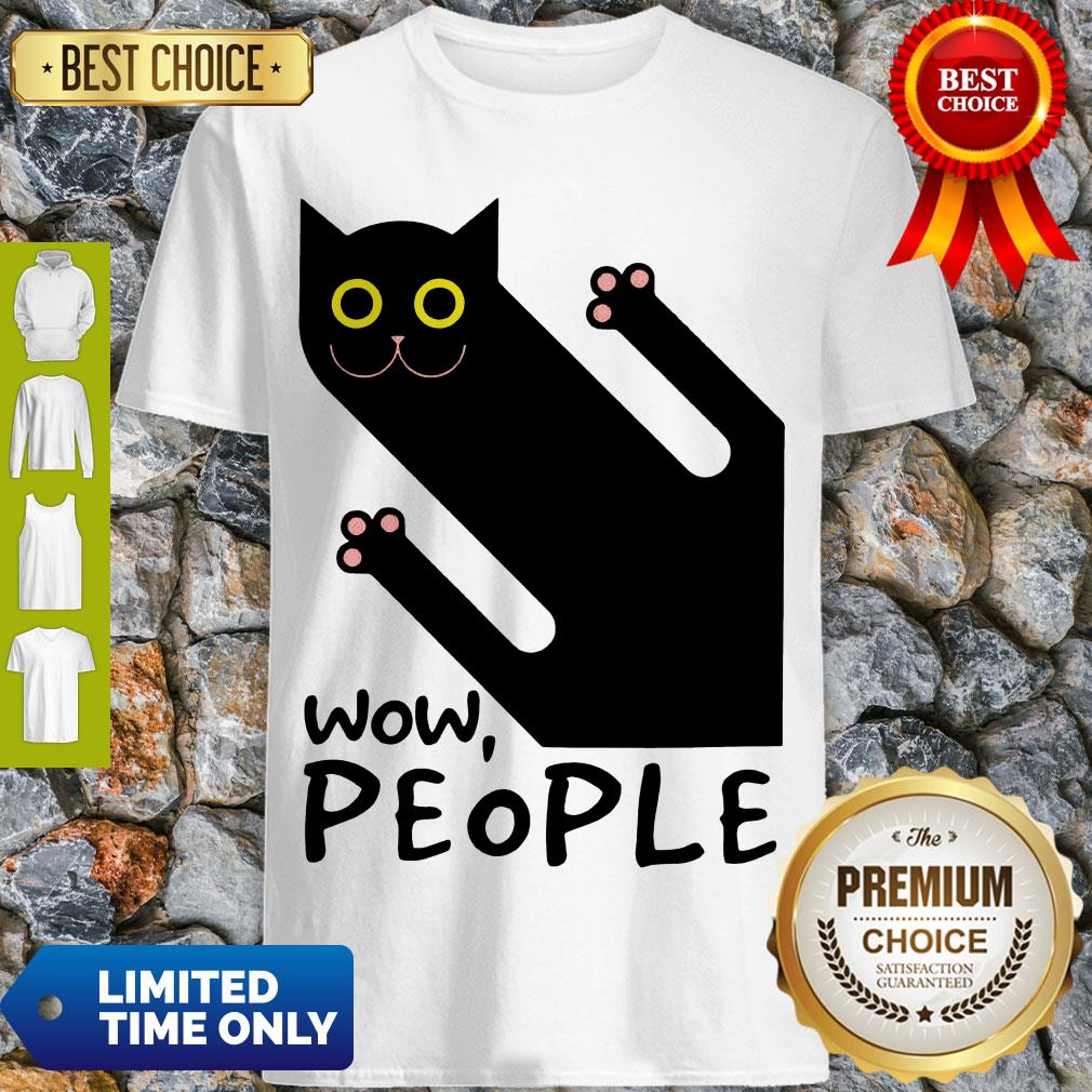 Official Black Cat Wow People Shirt