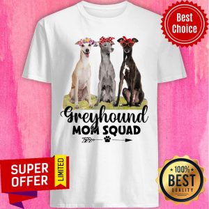 Nice Greyhound Dogs Mom Squad Shirt