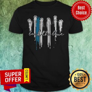 Premium Back The Blue Dog Paw Shirt
