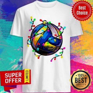 Premium Volleyball Lights Christmas Shirt