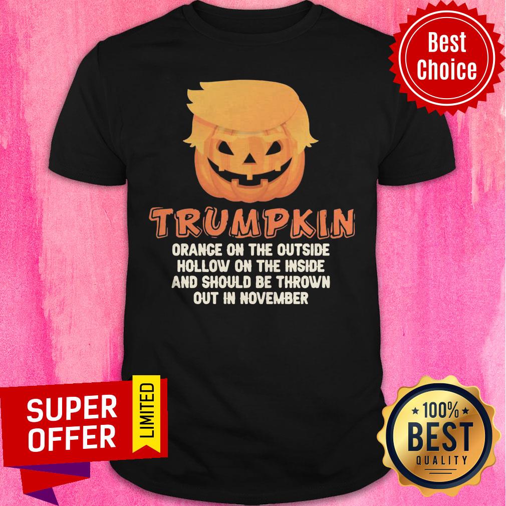 Premium Donald Trump Face Trumpkin Halloween Shirt