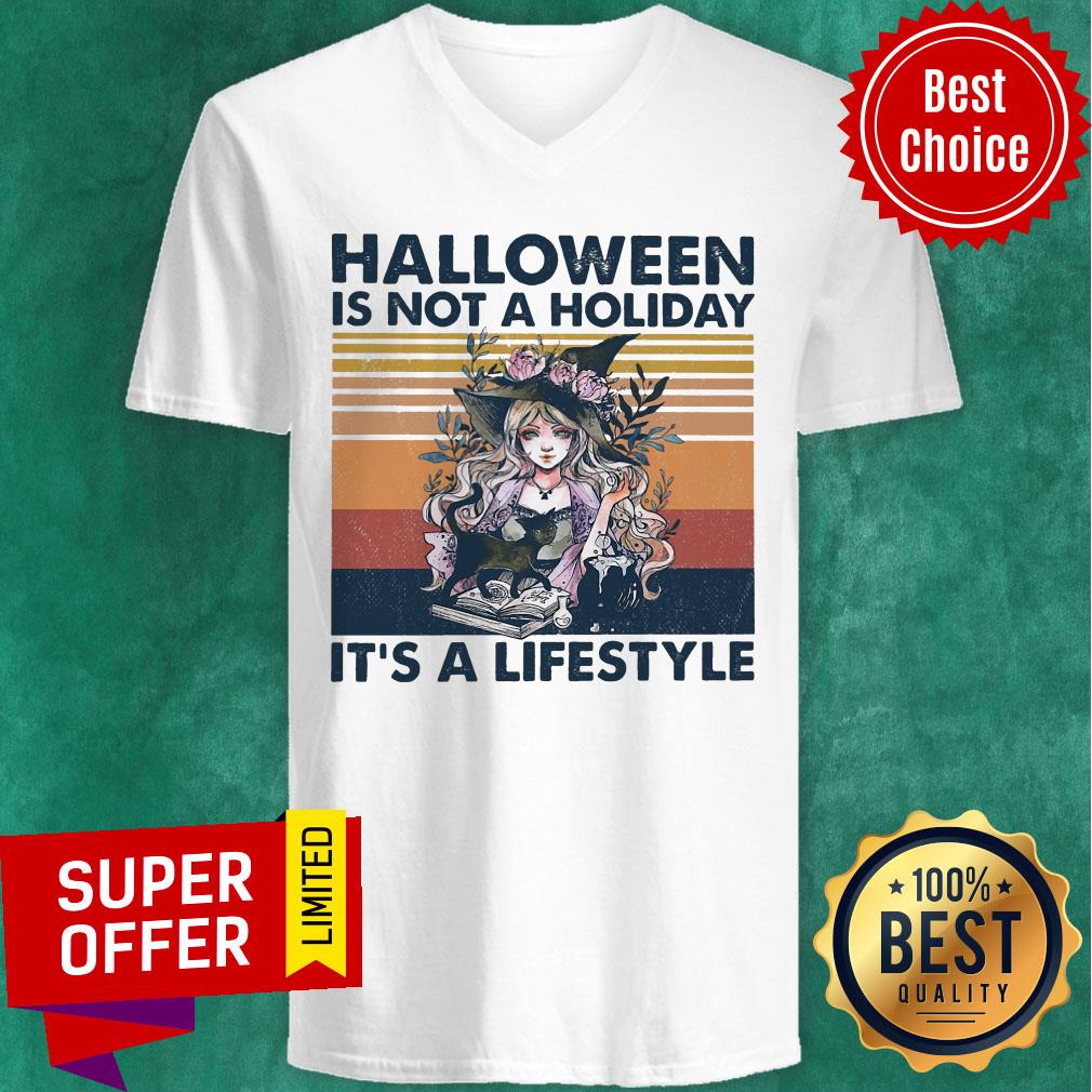 Halloween Is Not A Holiday It's A Lifestyle Vintage Retro Shirt