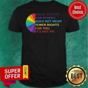 Funny Equal Rights Is Not A Pie LGBT Rainbow Tee Shirt