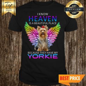 Heaven Dog Asas De Arco Iris Yorkie Shirt