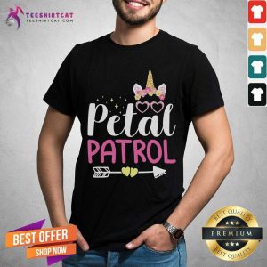 Pretty Unicorn Crown Petal Patrol Shirt