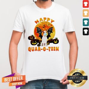 Jack Russell Terrier Dog Happy Quar-O-Teen Pumpkin Shirt