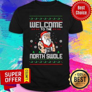 Top Welcome To The North Swole Hunk Ugly Christmas Shirt