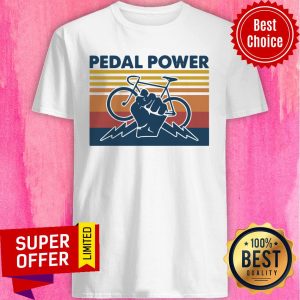 Awesome Pedal Power Vintage Retro Shirt