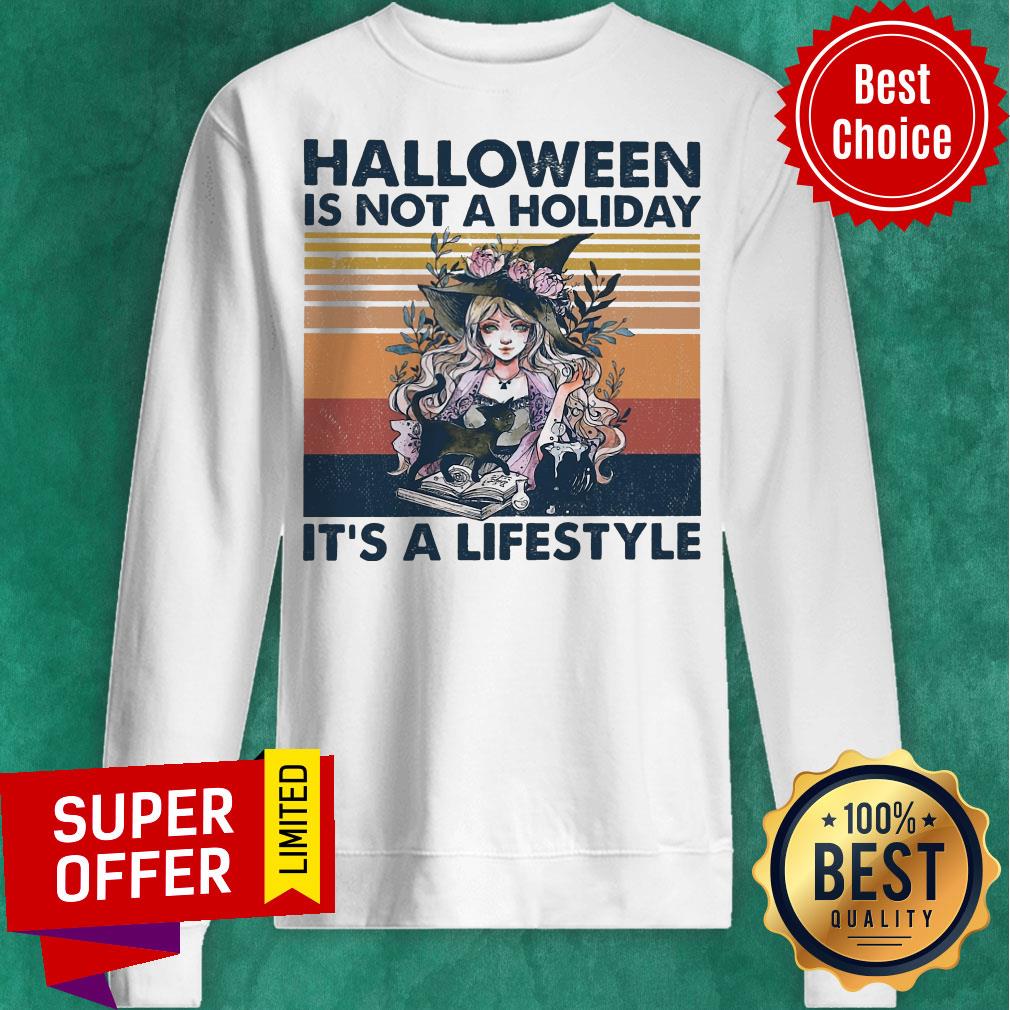 Halloween Is Not A Holiday It's A Lifestyle Vintage Retro Shirt
