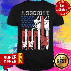 Arborist Your Name American Flag Shirt
