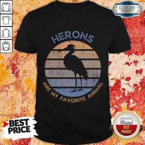 Herons Are My Favorite Animal Vintage Shirt