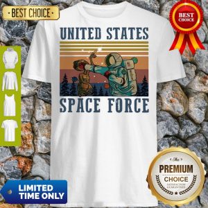 Nice Retro Vintage United States Space Force Punch The Alien Shirt