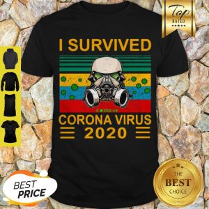 Awesome Stormtrooper I Survived Covid-19 Coronavirus 2020 Vintage Shirt