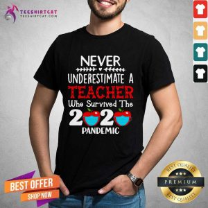 Nice Never Underestimate A Teacher Who Survived The 2020 Pandemic Shirt