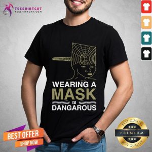 Top Wearing A Mask Meme Trollface Conspiracy Theory Shirt