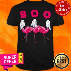 Official Boo Flamingo Halloween Shirt